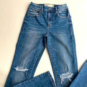 Garage Blue Ripped Skinny Jeans Size 0